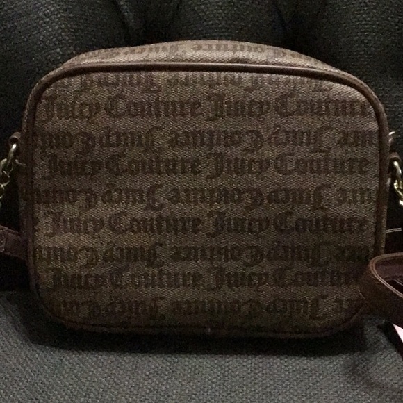NWT Juicy Couture Chestnut Chino double the love camera Crossbody - Picture 3 of 9